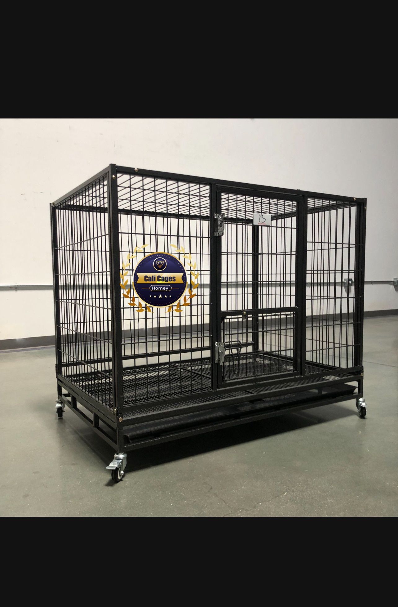 Dog Cage Kennel Size 43” Large Hd With Grid And Tray New In Box 📦
