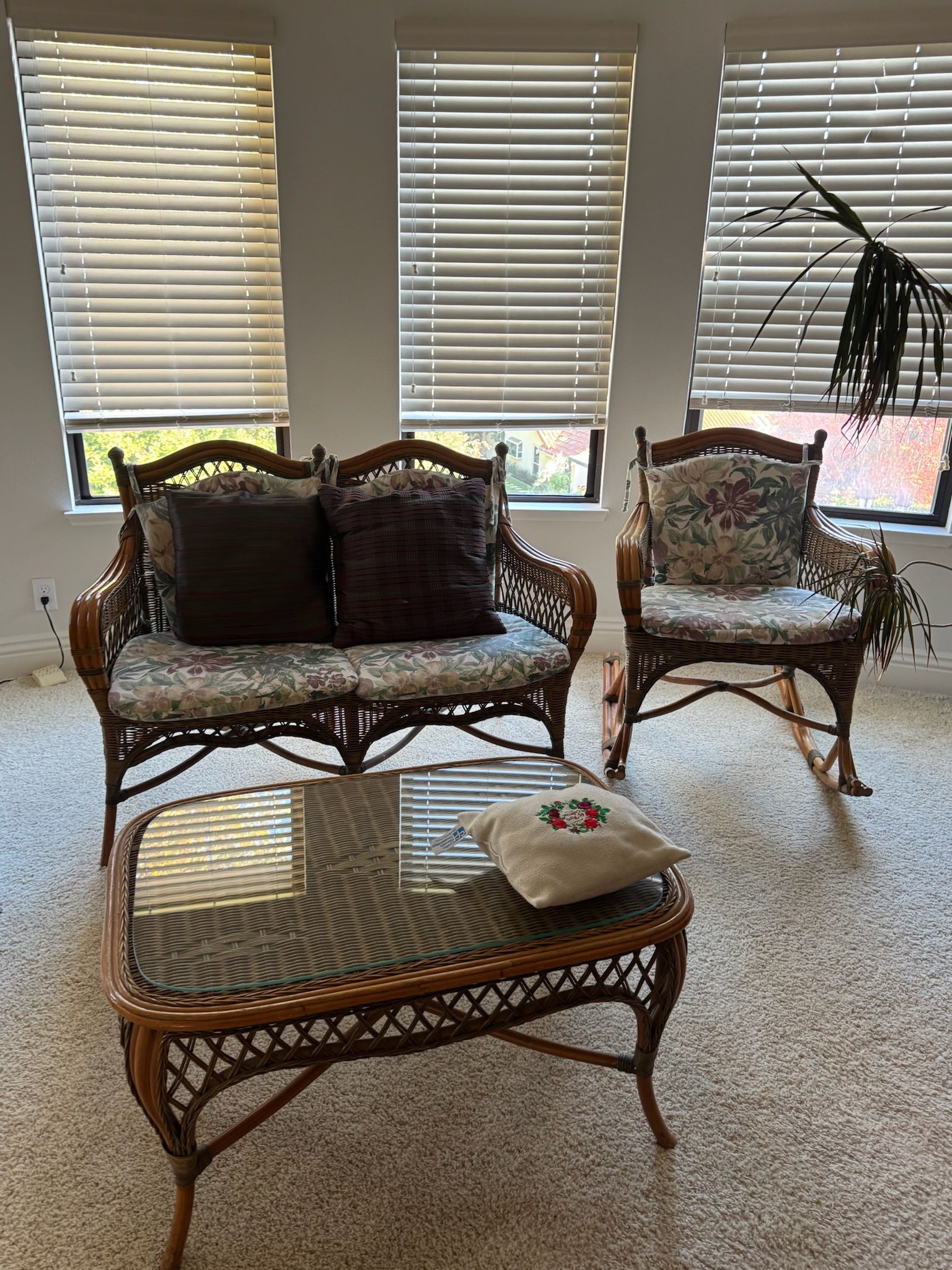 Wicker Living Room Set