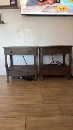 Bedside table or tables for the living room