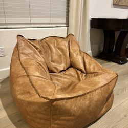 Faux Leather Bean Bag Chair From Pottery Barn Teen