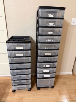Plastic drawers