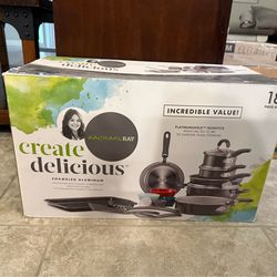 Rachael Ray Create Delicious 18 Piece Cookware Set
