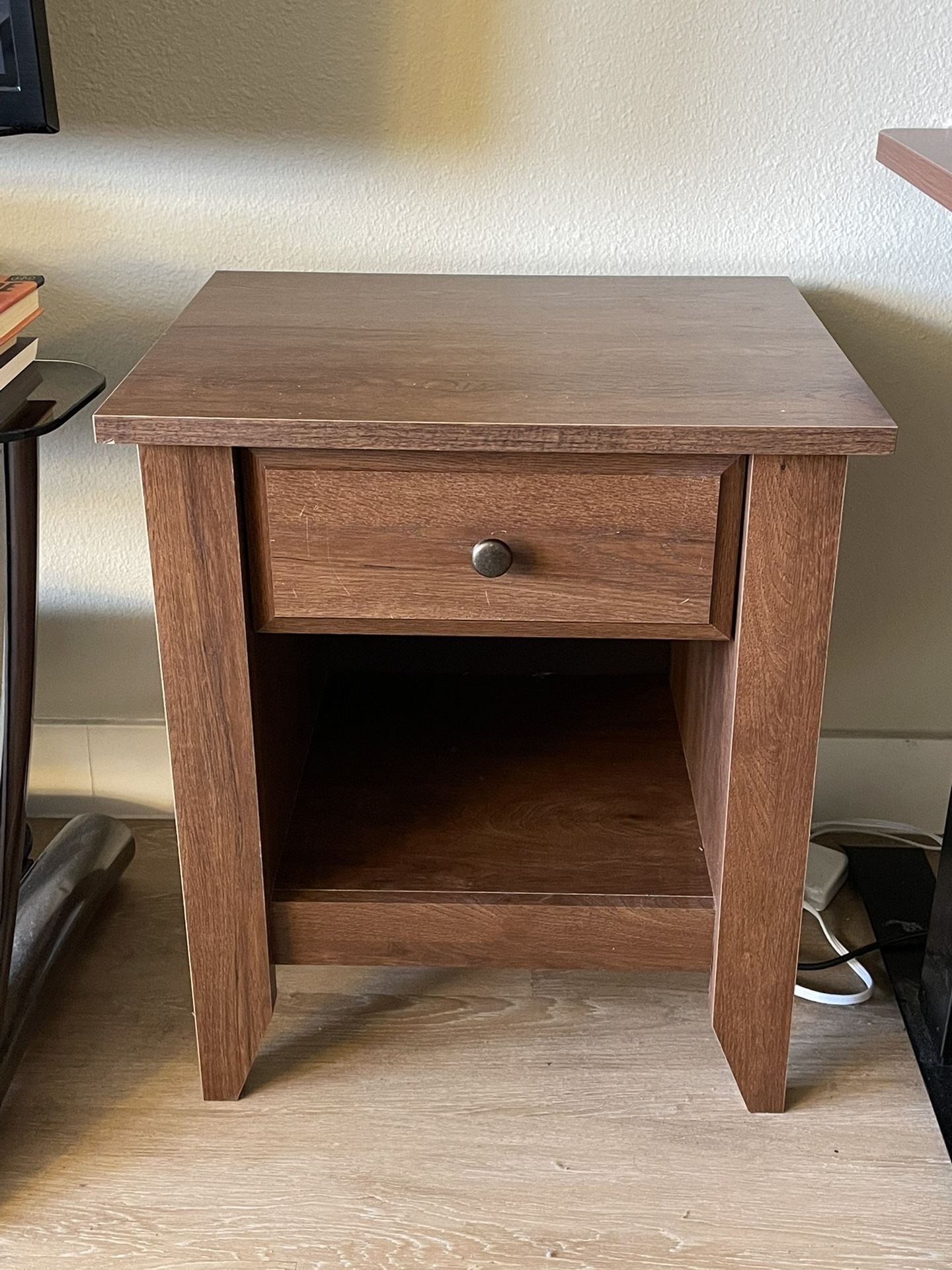 Light Brown Wooden End Table 