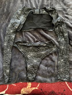 Spider Halloween Bikini Rave Set