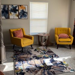 Accent Chairs  & Rug