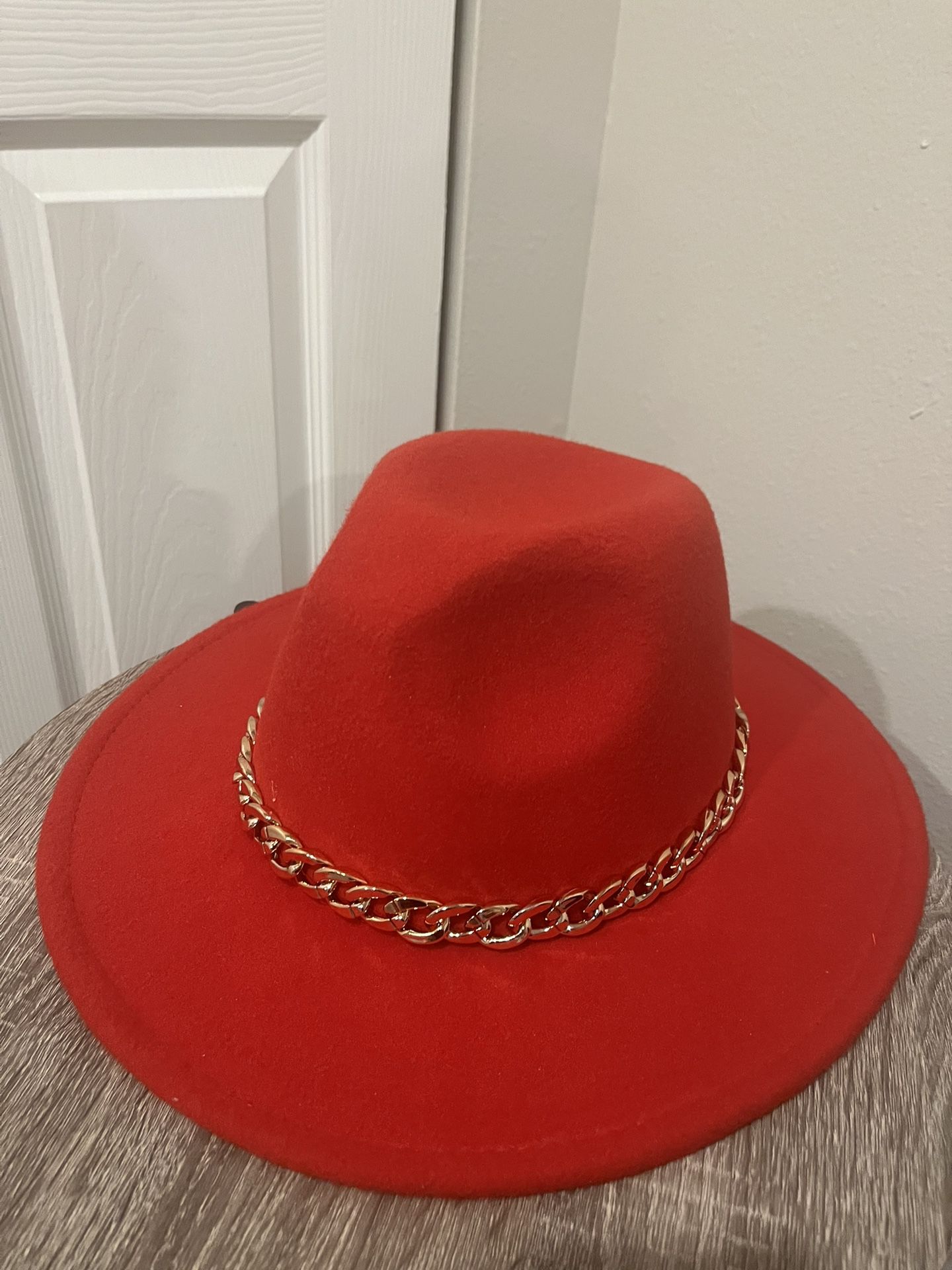 A Red cowgirl Hat 