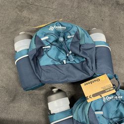 Biking / Hiking Duo Water Bottles Waist Pouch