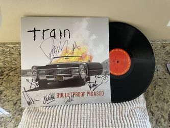 Train Bulletproof Picasso  Autographed Vinyl Record 