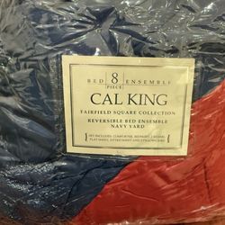 8 Piece Cal King Reversible Bed Ensemble 
