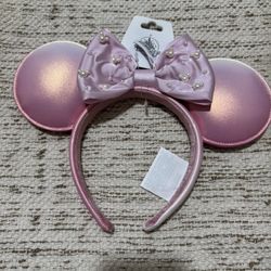 Disney pink Pearl Ears. Brand New With Tags 