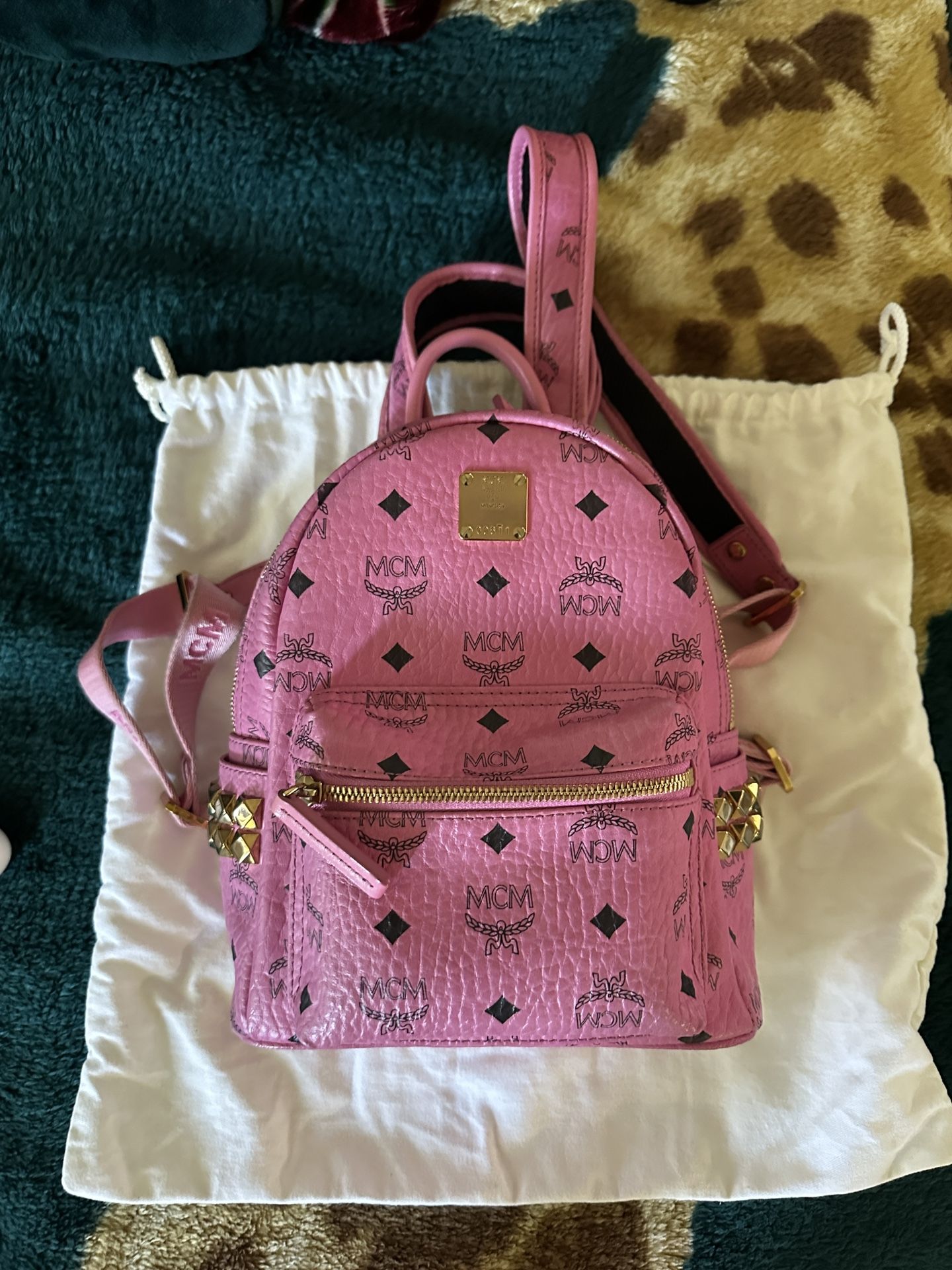 Authentic Small MCM Backpack