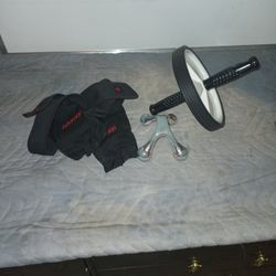 Ab Wheel Massager Workout Gloves Lot