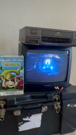 JVC HR-J400U Hi-Fi VCR – Tested & Working – Includes Shrek VHS
