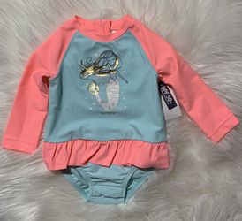 OshKosh - Baby girl mermaid swimsuit 1pc***SZ 3-6m***NWT