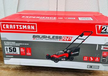 CRAFTSMAN V20 20-volt, 20-in Push Battery Walk Mower with (2) 5 Ah Battery Included