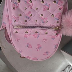 Pink backpack