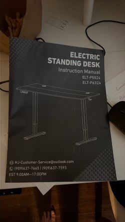 White standing desk 56 inches wide