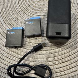 GoPro hero 5 Batteries & USB-C Charger (NO Camera) 