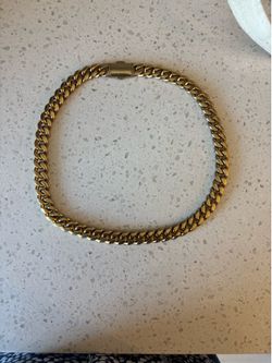 20 inch 18 carat gold plated Cuban