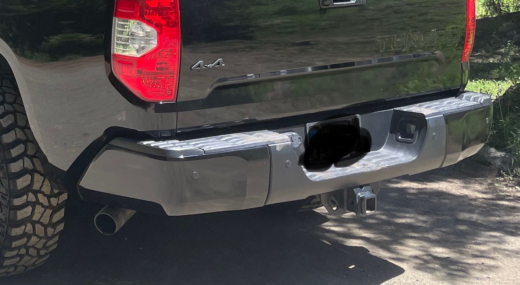2019 TUNDRA PLATINUM REAR BUMPER (Black)