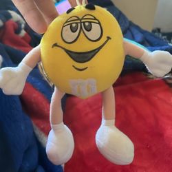 Cute Yellow M&M's Character Plush Toy