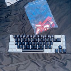 Light up Gaming Keyboard With Red Keys 