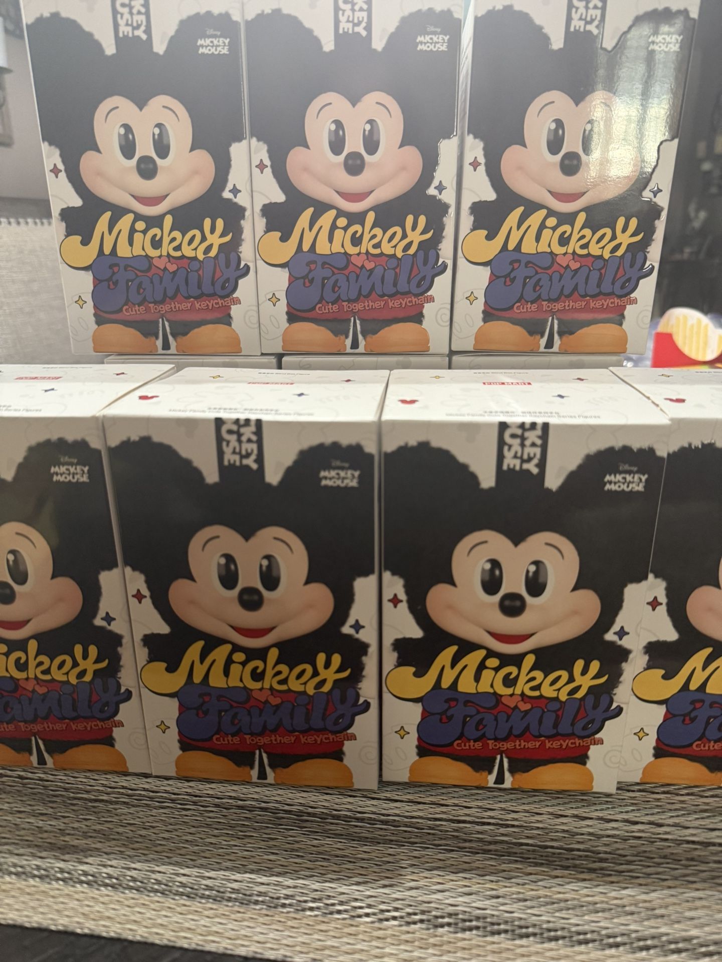 Mickey Family Cute Together Keychain
