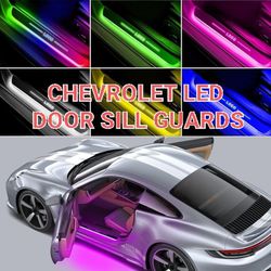 CHEVROLET Door Sill Guards 7 Colors 28 Modes Waterproof Wireless