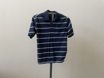 O’Neill Navy Striped Polo Shirt - Men’s Size S