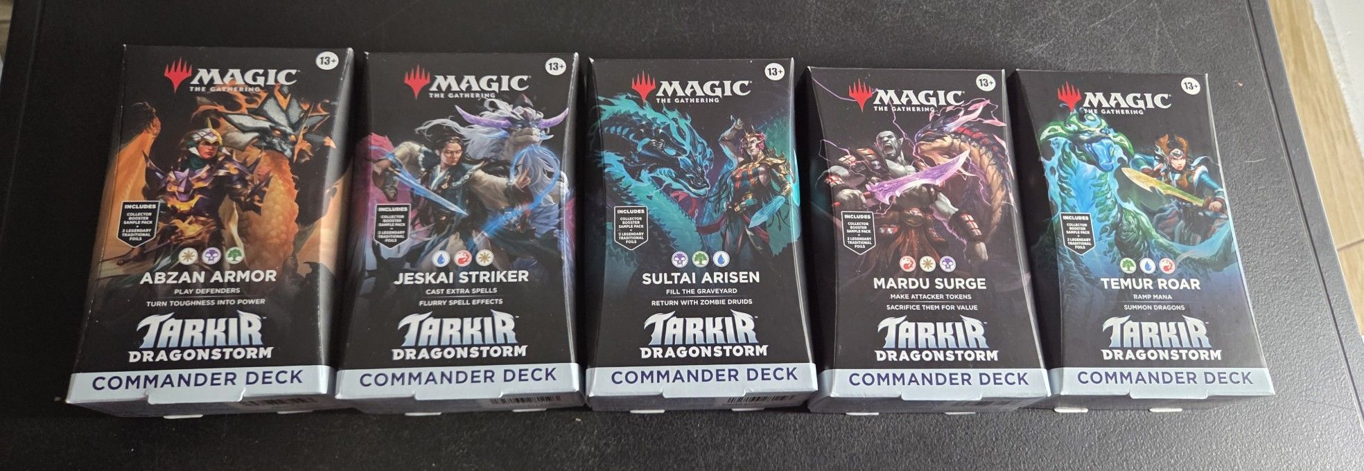 Set of 5 (1 of Each) Commander Deck Tarkir Dragonstorm TDM MTG