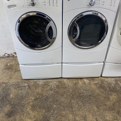 GE Set Washer And Dryer Gas Good Condition We Delivery 