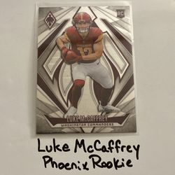 Luke McCaffrey Washington Commanders WR Phoenix Rookie Card. 