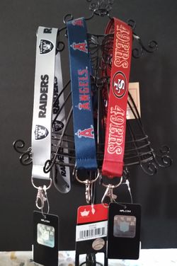 Raiders, 49ers ,and Angels Lanyards