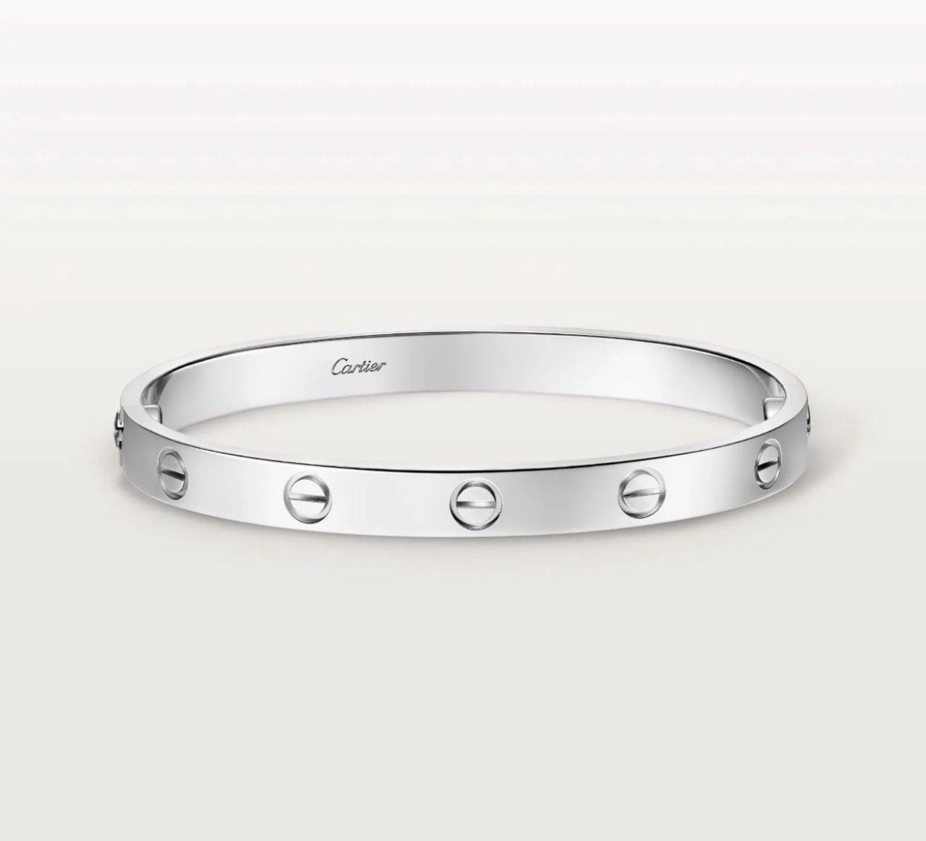 Cartier Love Bracelet 18K White Gold Size 21 PRICE FIRM