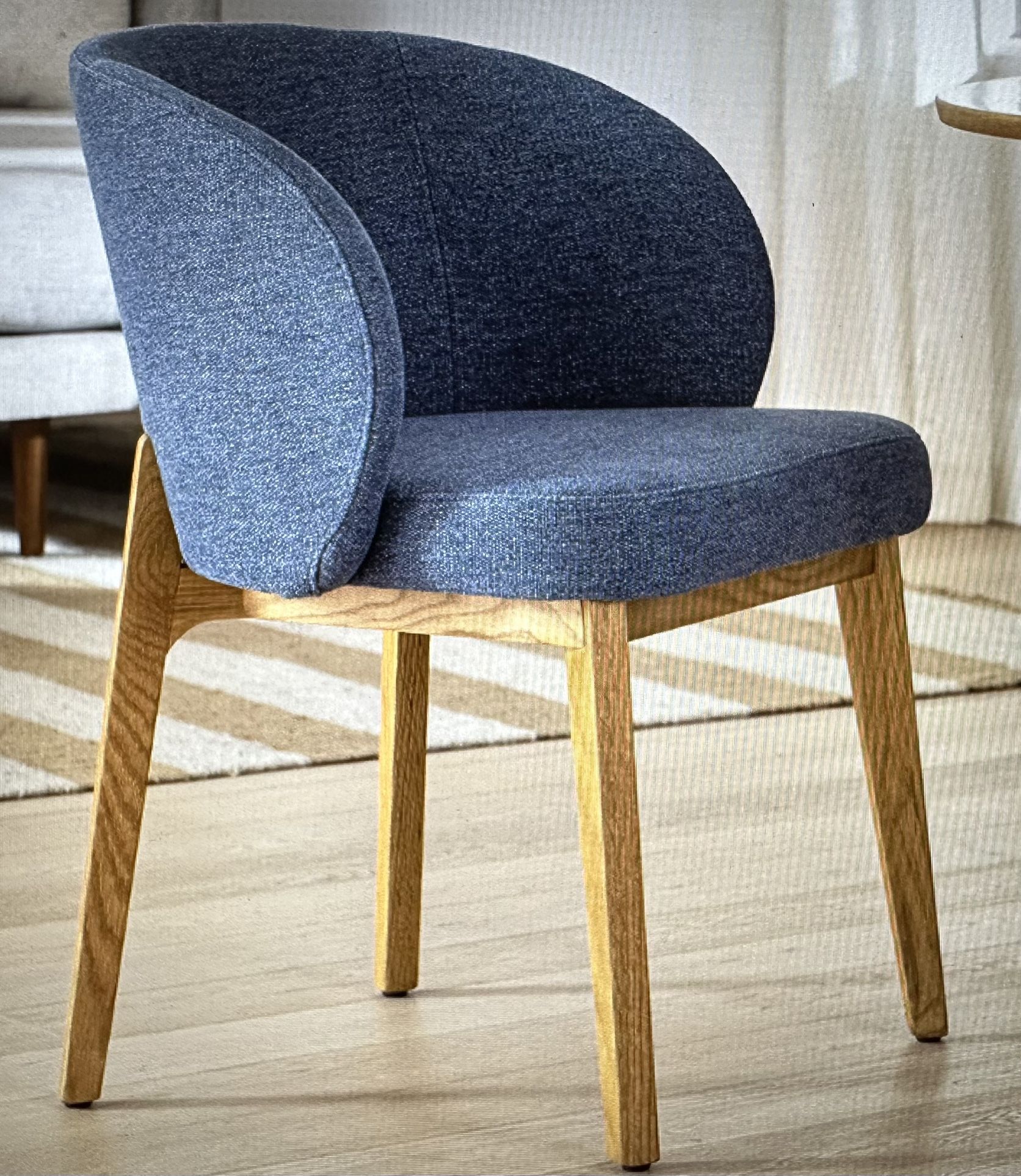 🪑ARTICLE Alta Nocturnal Blue Oak Dining Armchair - SALE ~50% Off