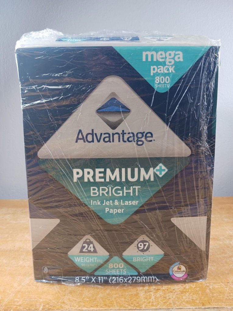 Advantage Premium Bright Printer Paper Mega Pack 800