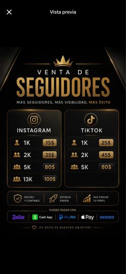 FOLLOWERS FOR INSTAGRAM AND TIKTOK
