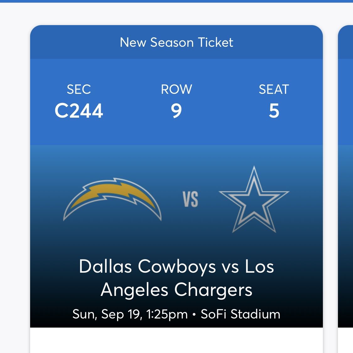 chargers dallas tickets