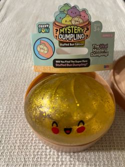 Rare gold stuffed bun dumpling with babies inside