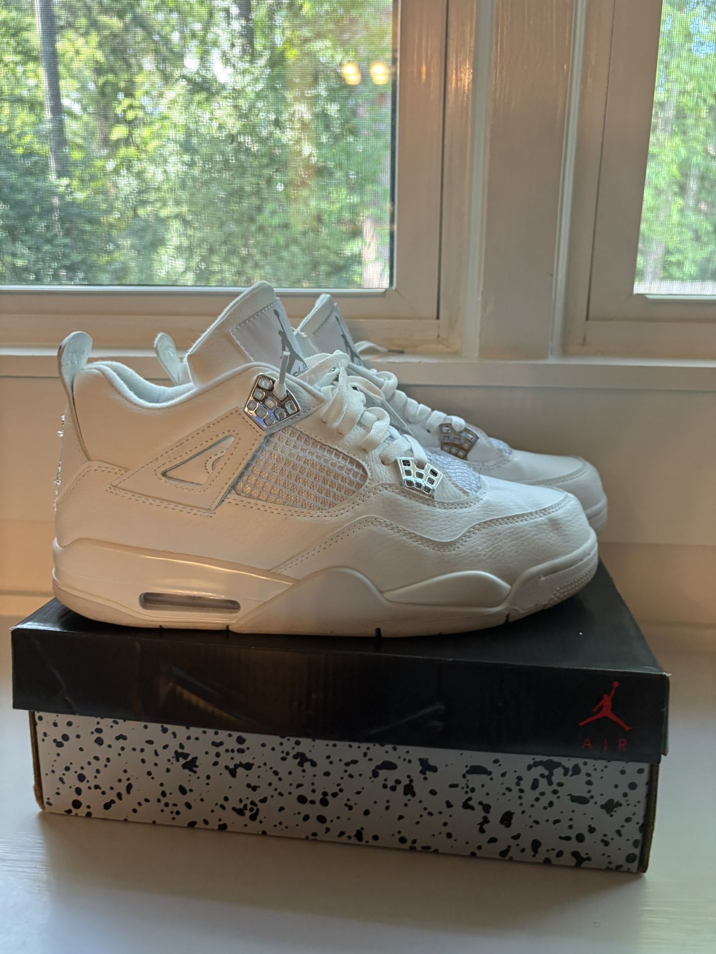 Jordan 4 All white pure money