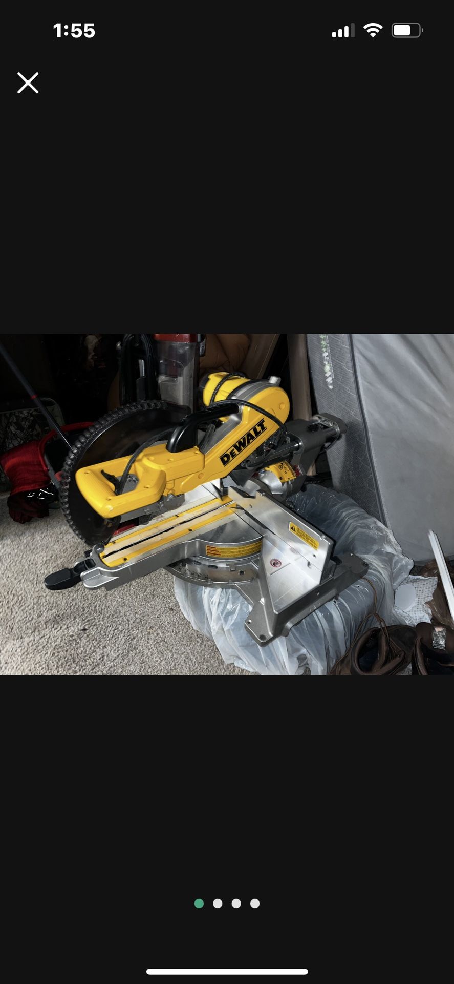 Dewalt 12 In Double Bevel Miter Chop Saw