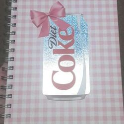 New Pink Gingham Diet Coke Journal Book
