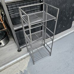 Nice Metal Foldable Kitchen Or Book Rack, Good Condition 