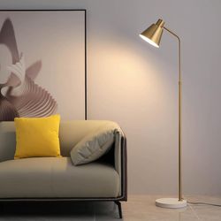 High-End Gold Brass Floor Lamp