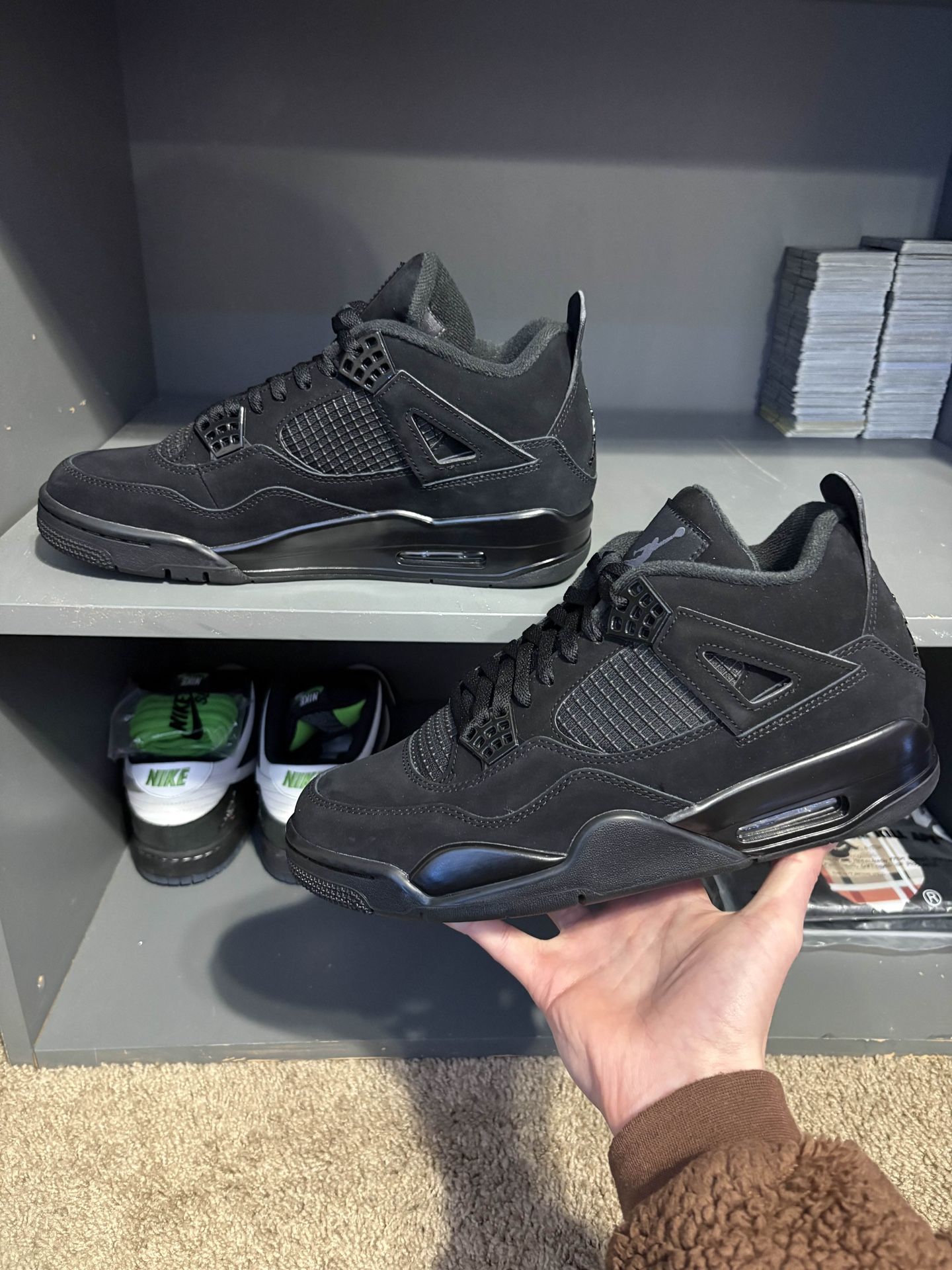 Black cat Air Jordan 4s size 11 (brand new)