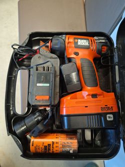 Black & Decker 18V Cordless Drill and Driver Set with Case & Bits