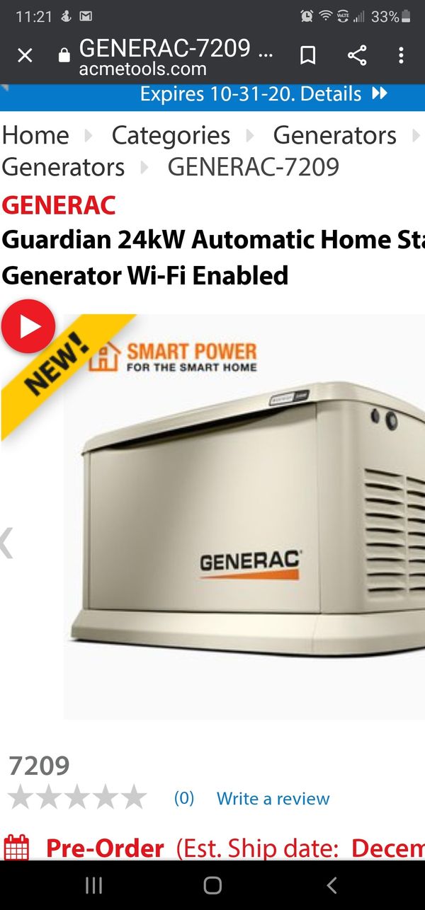 24 kw Generac generator for Sale in Cape Coral, FL OfferUp