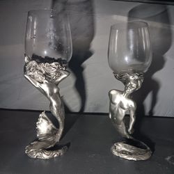 1985 CARMEL STUADONIS & ATHENA CRYSTAL WINE GLASSES