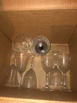Set of wine glasses