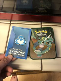 Pokémon Emerald Battle Frontier Tin And Battle Pass 2004